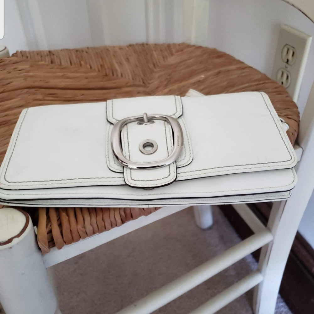 White Coach Wallet Wristlet